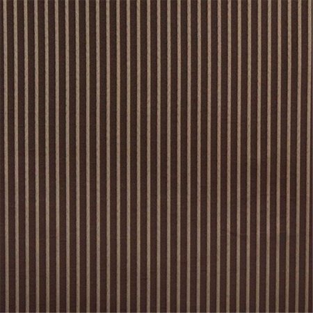 DESIGNER FABRICS Designer Fabrics B612 54 in. Wide Brown; Striped Jacquard Woven Upholstery Fabric B612